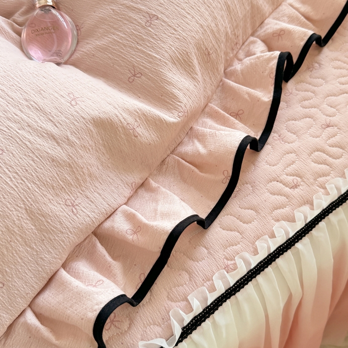 91家纺网 家纺一手货源 找家纺 （总）金盛皇朝家纺 2025新款渐变色床裙四件套