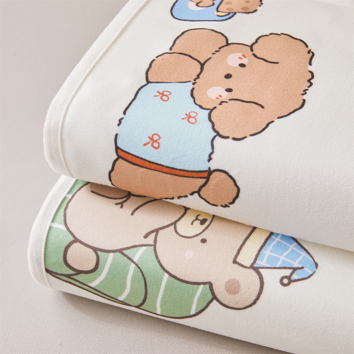 雯豆家纺 2025新款TPU防水隔尿床笠防脏垫单床笠床笠单件 组合图仅供展示不可下单