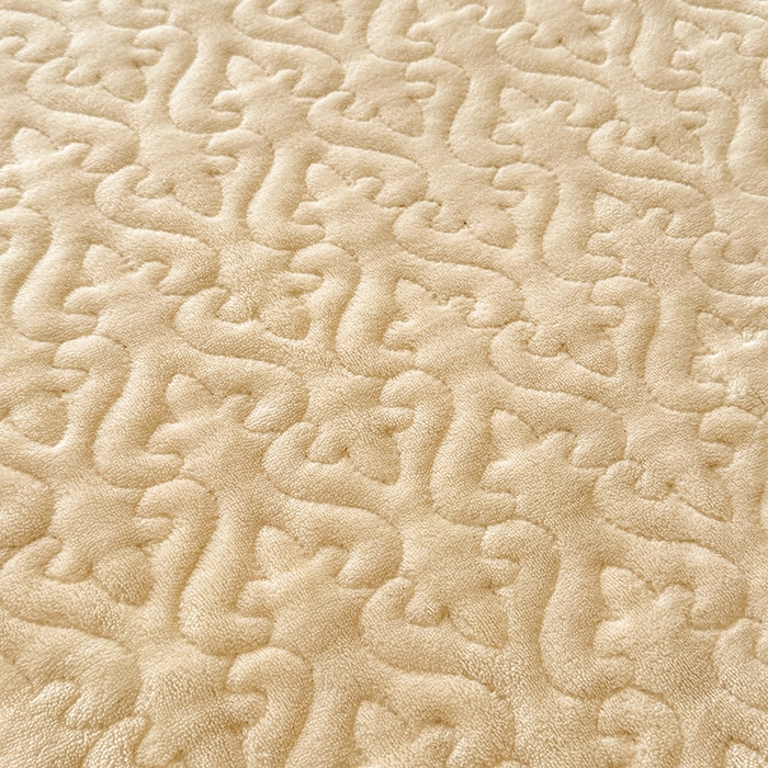 91家纺网 家纺一手货源 找家纺 绒棉世家 2025秋冬新款法式韩版花边款加厚牛奶绒双面宝宝绒四件套 秘密花园-米白