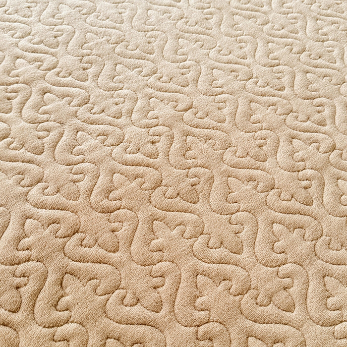 91家纺网 家纺一手货源 找家纺 绒棉世家 2025秋冬新款法式韩版花边款加厚牛奶绒双面宝宝绒四件套 艾薇尔-咖