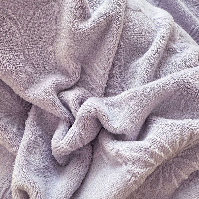 91家纺网 家纺一手货源 找家纺 绒棉世家 2025秋冬新款法式韩版花边款加厚牛奶绒双面宝宝绒四件套 艾薇尔-紫