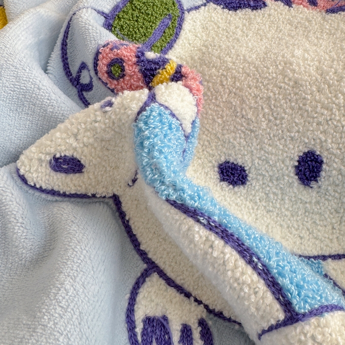 91家纺网 家纺一手货源 找家纺 沐辰 2025新款A类牛奶绒三丽欧毛巾绣四件套 玩家帕恰狗