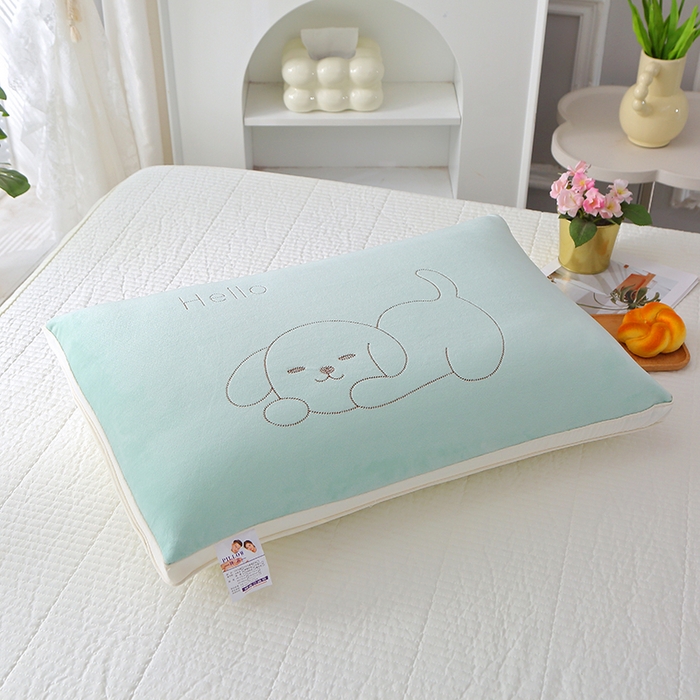 万聚凯枕芯 2025新款狗绒枕头枕芯 绿色