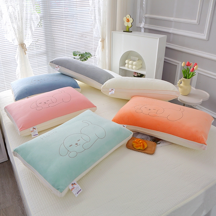 91家纺网 家纺一手货源 找家纺 万聚凯枕芯 2025新款狗绒枕头枕芯 组合图