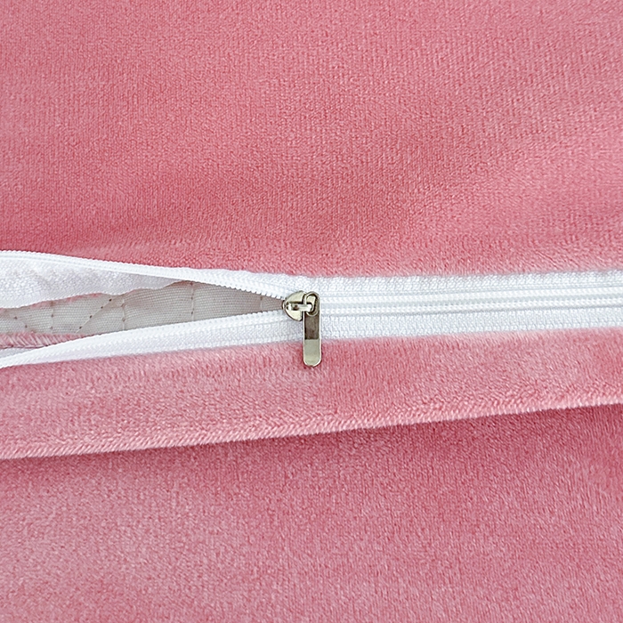 91家纺网 家纺一手货源 找家纺 代芙家纺 2025新款宝宝绒夹棉床盖款四件套 甜心-粉豆沙