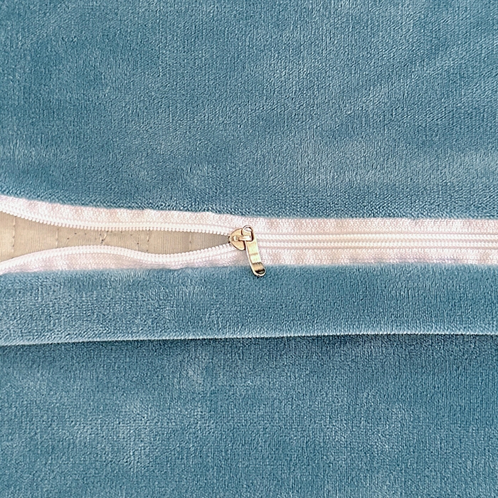 91家纺网 家纺一手货源 找家纺 代芙家纺 2025新款宝宝绒夹棉床盖款四件套 甜心-海蓝