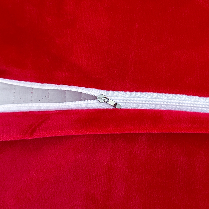 91家纺网 家纺一手货源 找家纺 代芙家纺 2025新款宝宝绒夹棉床盖款四件套 甜心-火山红