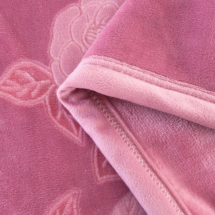 91家纺网 家纺一手货源 找家纺 居尚家纺 2025新款高克重8.5斤牛奶绒烂花绒雕花绒四件套 雕花-玫瑰-紫色