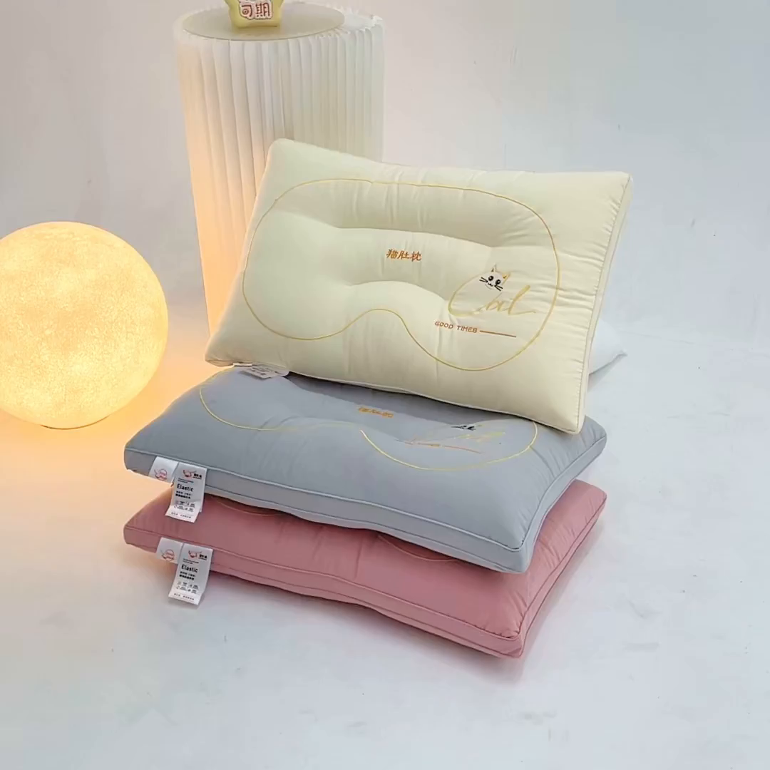 91家纺网 家纺一手货源 找家纺 （总）万聚凯枕芯 2025新款猫肚枕头枕芯