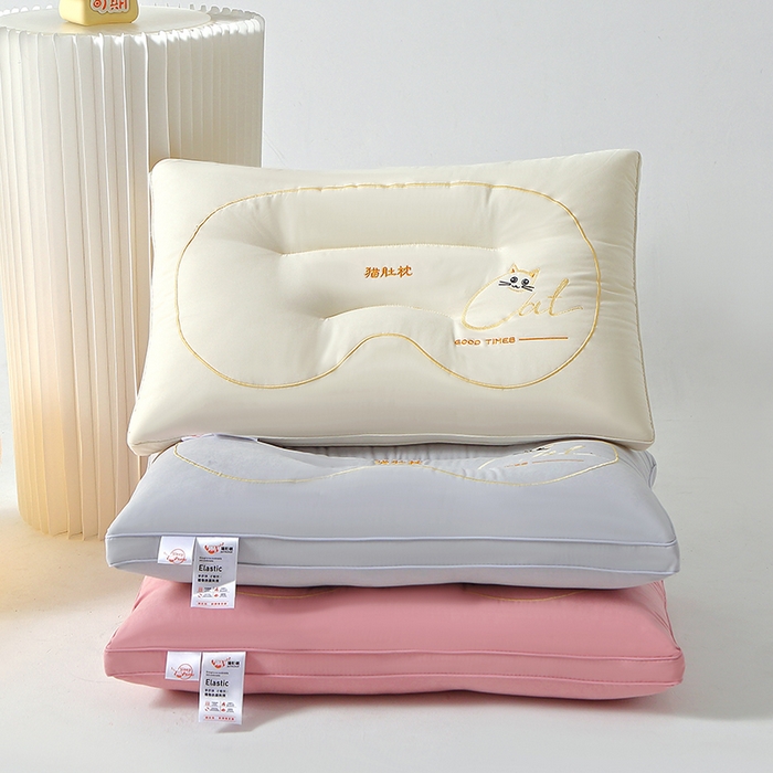 91家纺网 家纺一手货源 找家纺 万聚凯枕芯 2025新款猫肚枕头枕芯 组合图