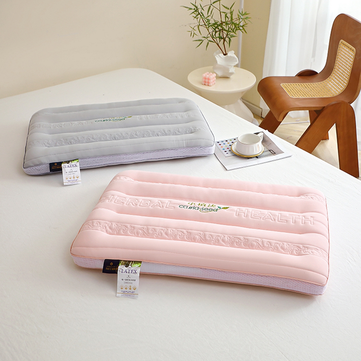 91家纺网 家纺一手货源 找家纺 万聚凯枕芯 2025新款小植决定型枕 枕头枕芯 组图仅供参考