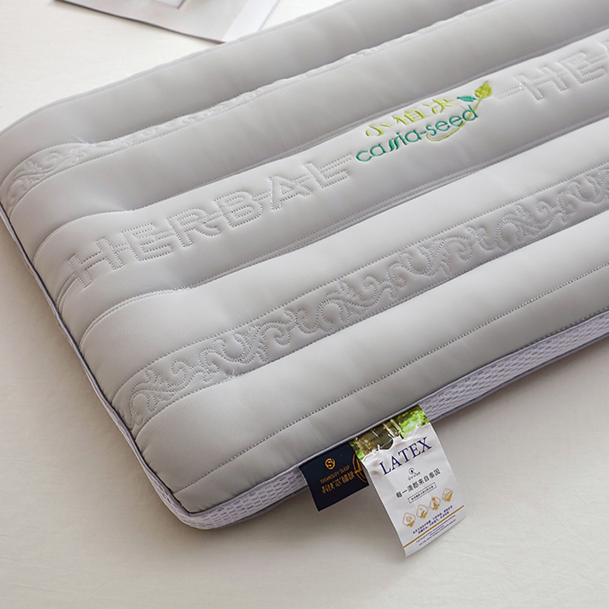 91家纺网 家纺一手货源 找家纺 万聚凯枕芯 2025新款小植决定型枕 枕头枕芯 灰色