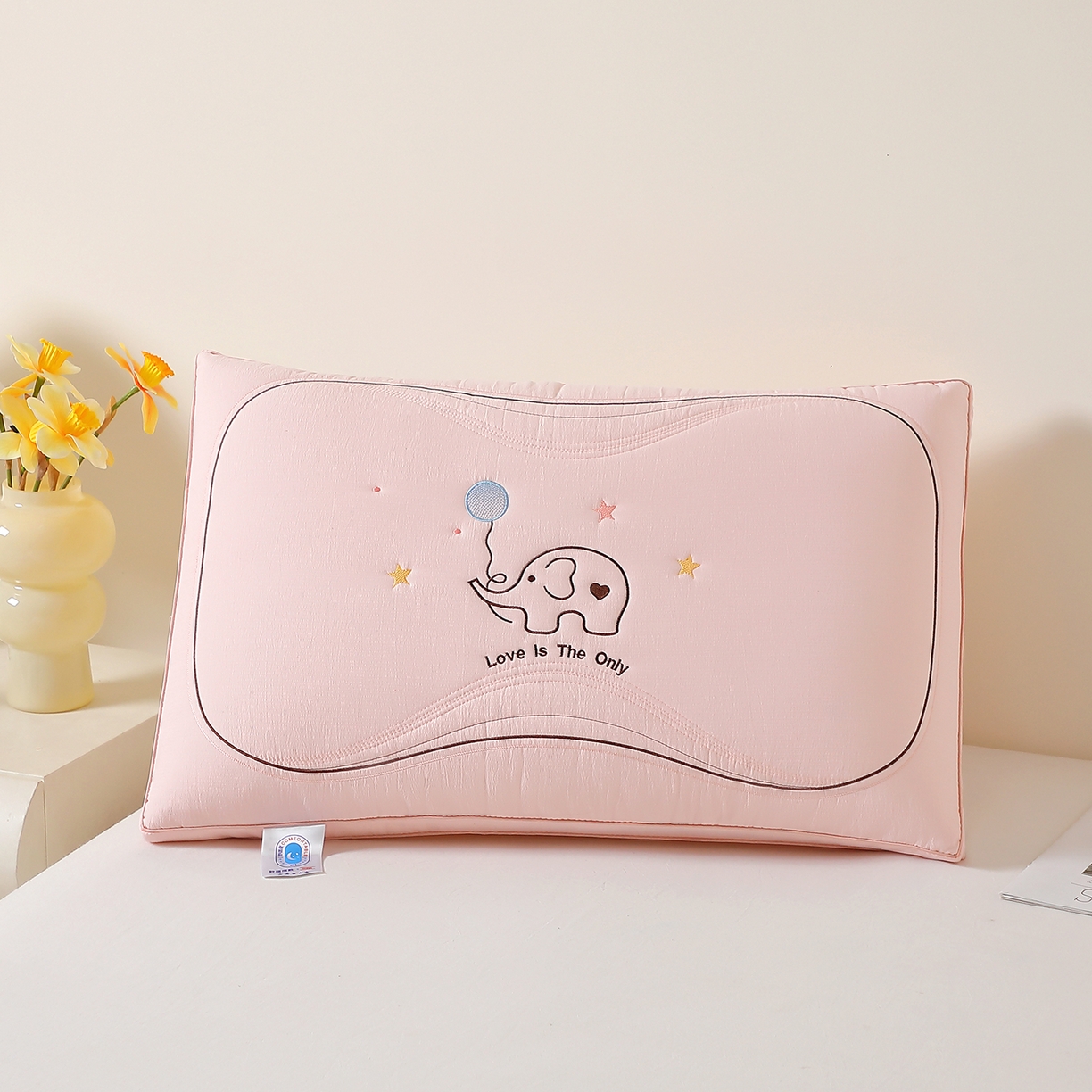 91家纺网 家纺一手货源 找家纺 （总）万聚凯枕芯 2025新款亲肤木棉气球小象枕头枕芯