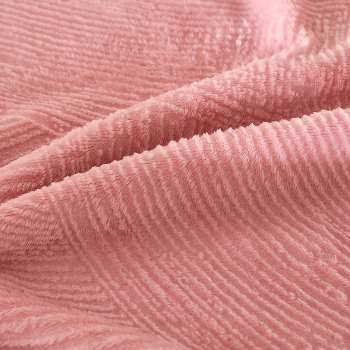 91家纺网 家纺一手货源 找家纺 居尚家纺 2025新款高克重牛奶绒烂花绒雕花绒单被套 被套单件 雕花-流星-粉色