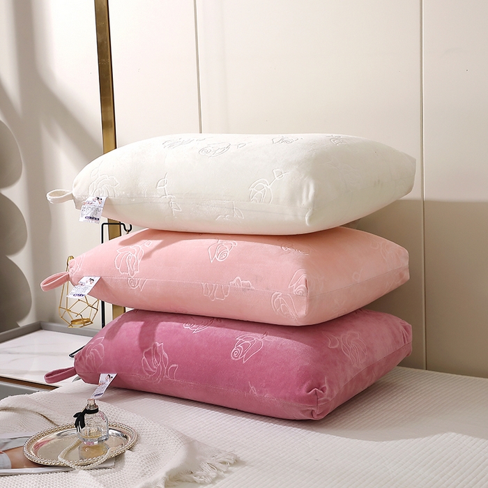 91家纺网 家纺一手货源 找家纺 万聚凯枕芯 2025新款玫瑰绒热熔枕头枕芯 组合图