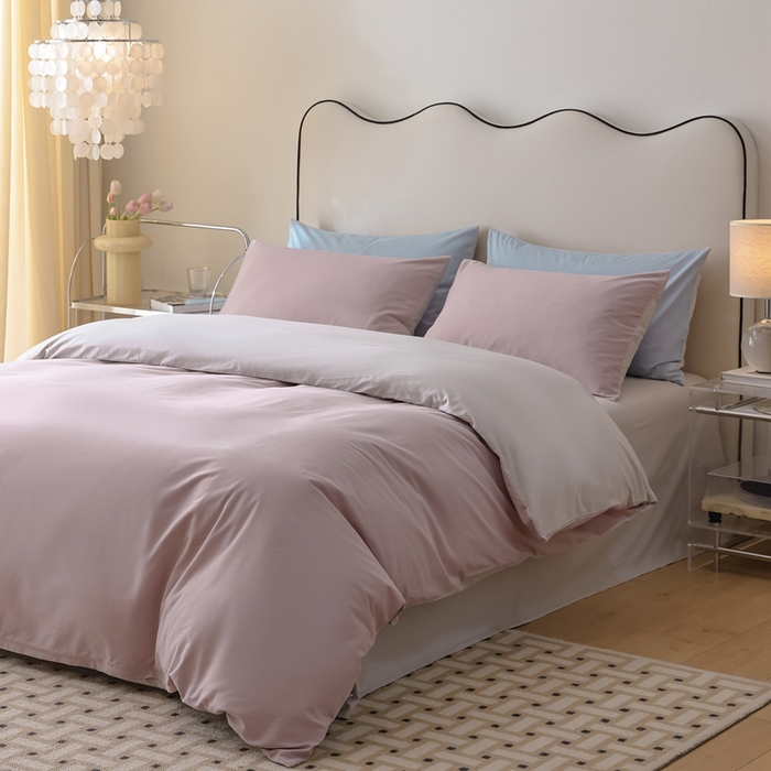 91家纺网 家纺一手货源 找家纺 ONE TWO ONE 121 2025新款A类高支高密全棉陶瓷磨毛（小cr ）纯色四件套 汀香奶玉