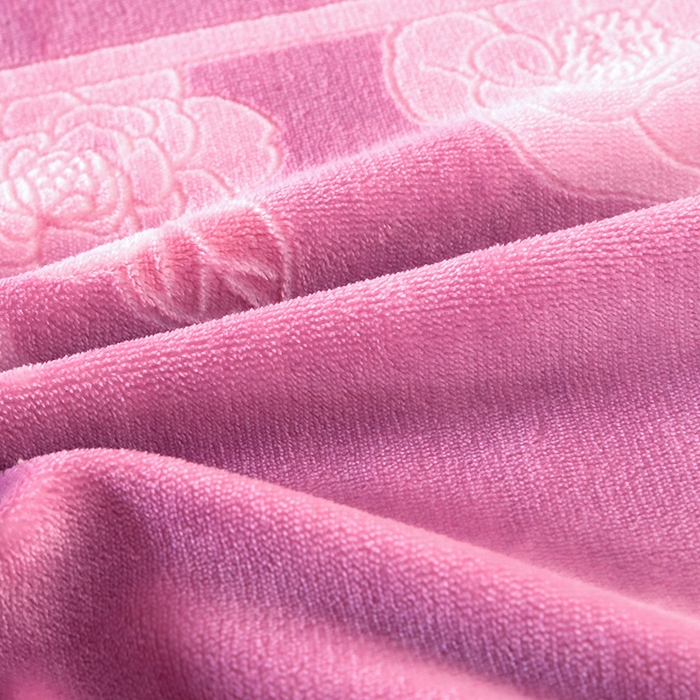 91家纺网 家纺一手货源 找家纺 居尚家纺 2025新款高克重牛奶绒烂花绒雕花绒单被套 被套单件 雕花-玫瑰-紫色