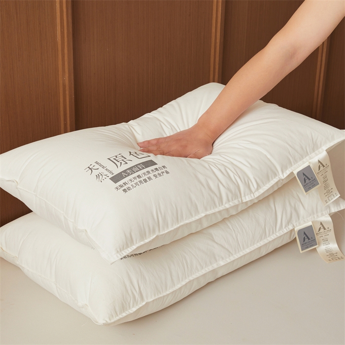 91家纺网 家纺一手货源 找家纺 （总）铺尚美家纺 2025新款A类无荧光原色枕头枕芯单边款立体款学生枕