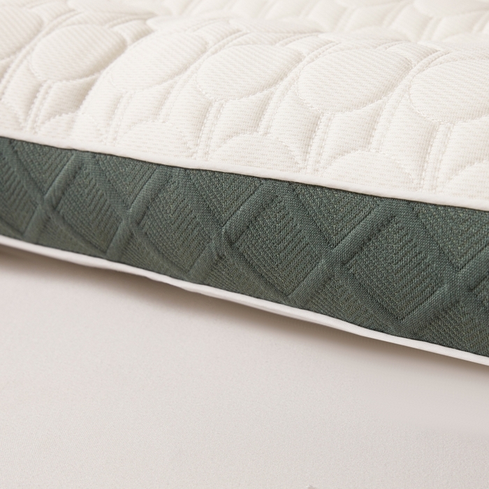 91家纺网 家纺一手货源 找家纺 （总）铺尚美家纺 2025新款COOL刺绣乳胶大豆枕  立体分区枕芯 透气乳胶枕头 绗缝乳胶片