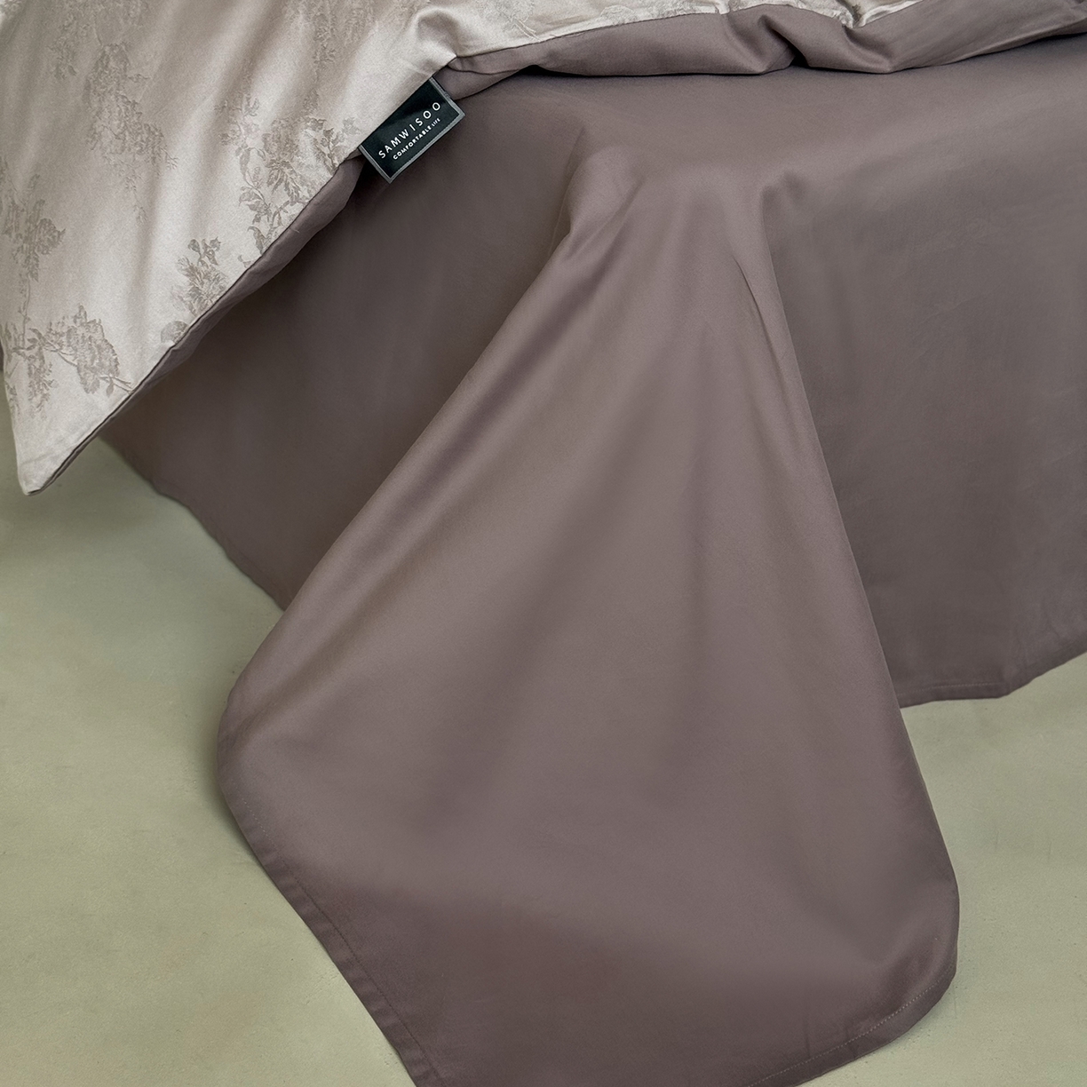 91家纺网 家纺一手货源 找家纺 三味舒屋 2025新款全棉提花磨毛四件套-一枕秋岚 一枕秋岚-乌木