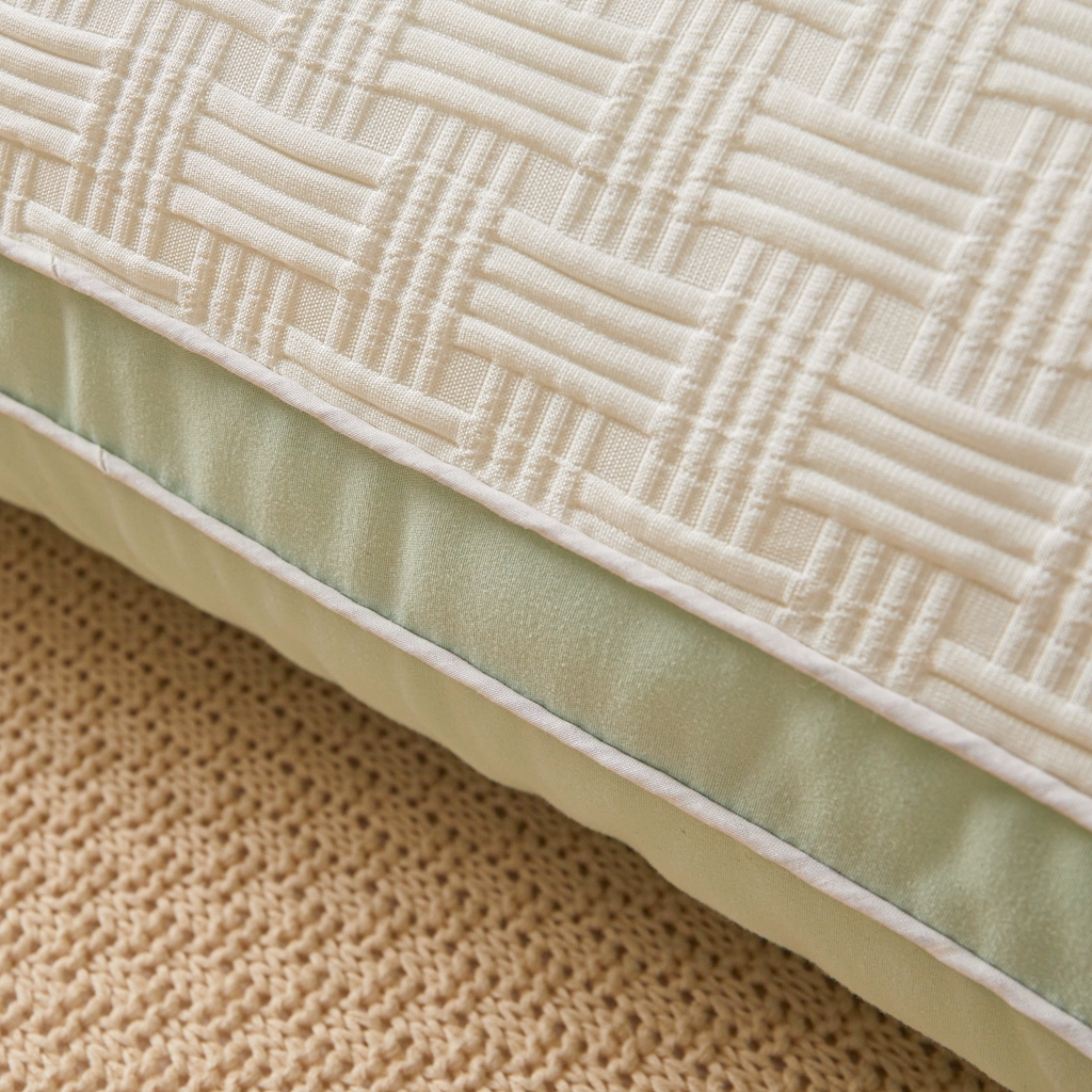 91家纺网 家纺一手货源 找家纺 （总）铺尚美家纺 2025新款针织提花立体枕冲量爆款 高度填充可定制 枕头枕芯