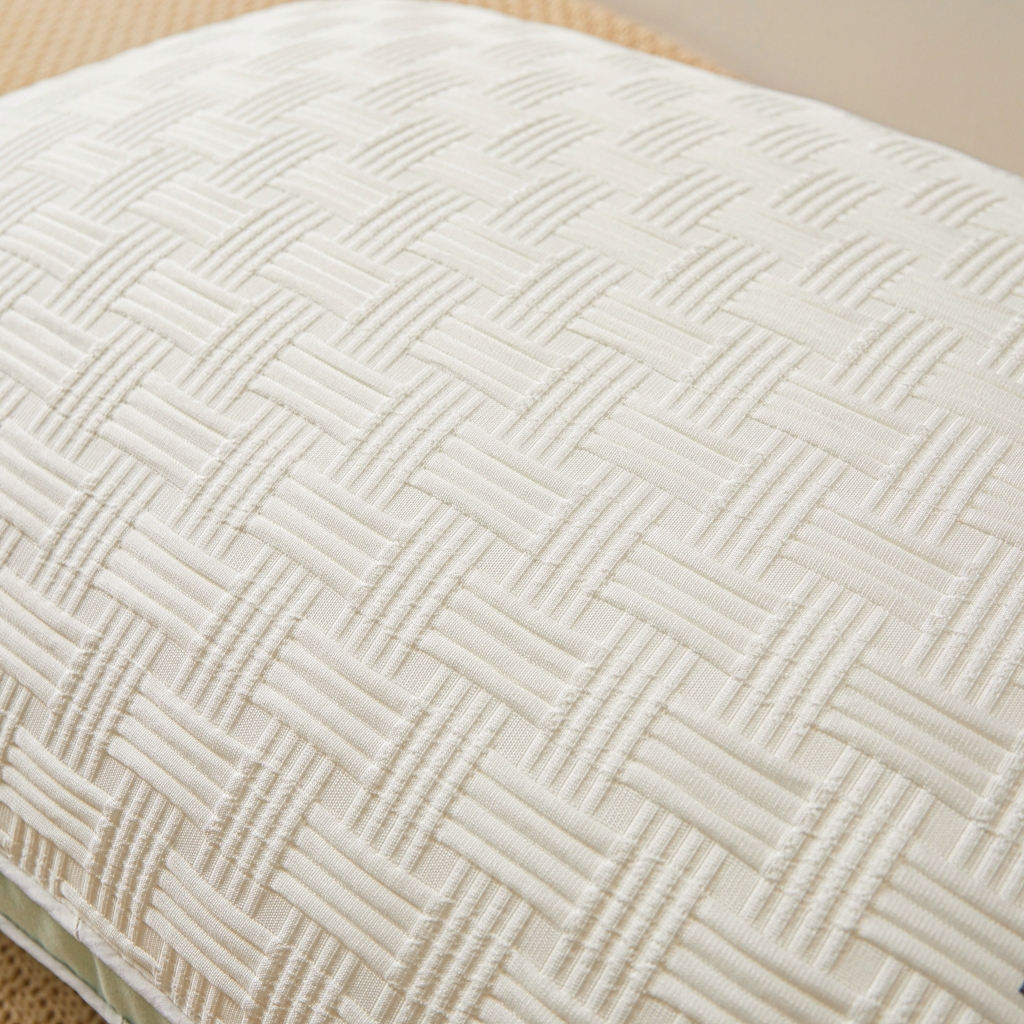 91家纺网 家纺一手货源 找家纺 （总）铺尚美家纺 2025新款针织提花立体枕冲量爆款 高度填充可定制 枕头枕芯