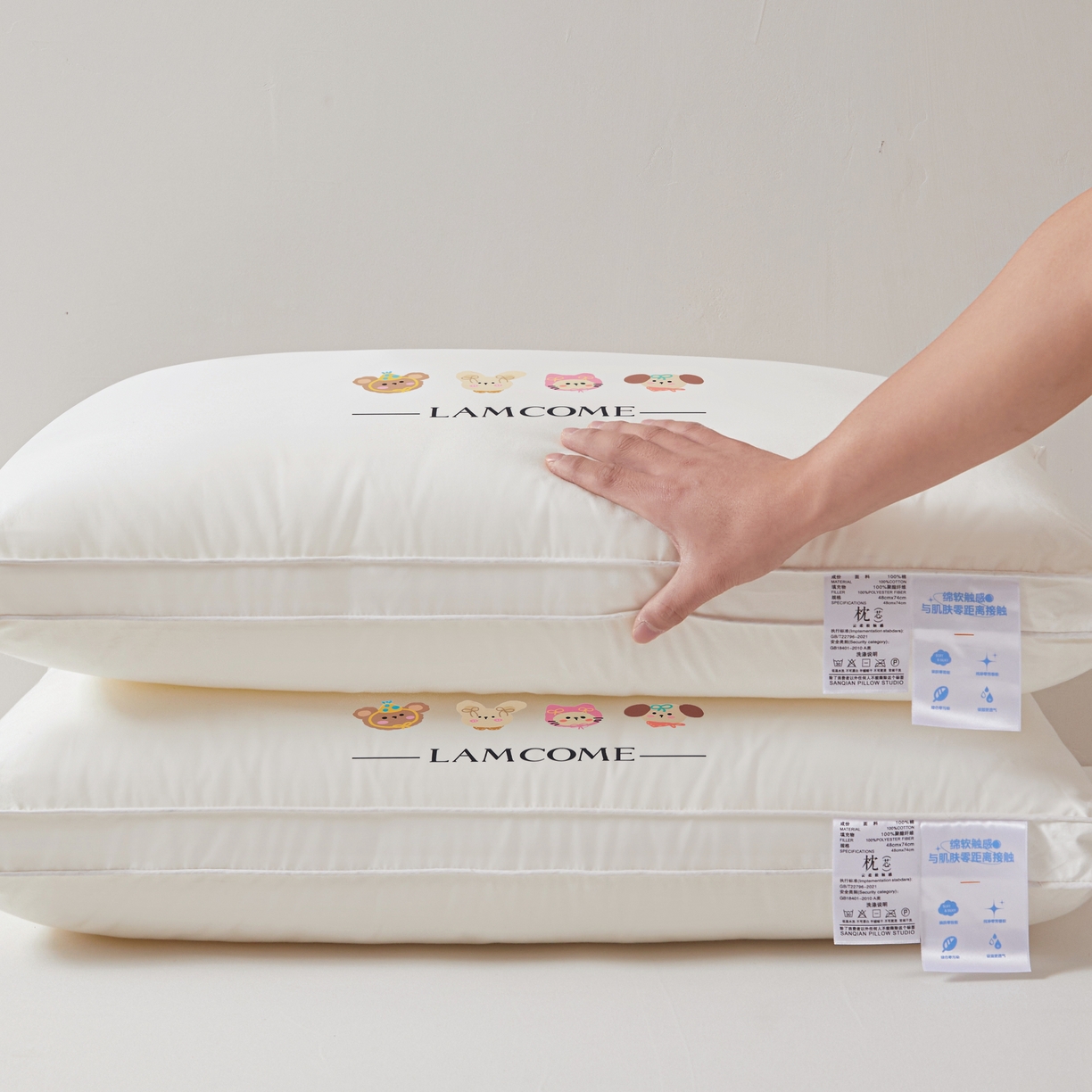 91家纺网 家纺一手货源 找家纺 （总）铺尚美家纺 2025新款全棉纯棉卡通枕头枕芯学生枕芯纯棉烫画枕芯