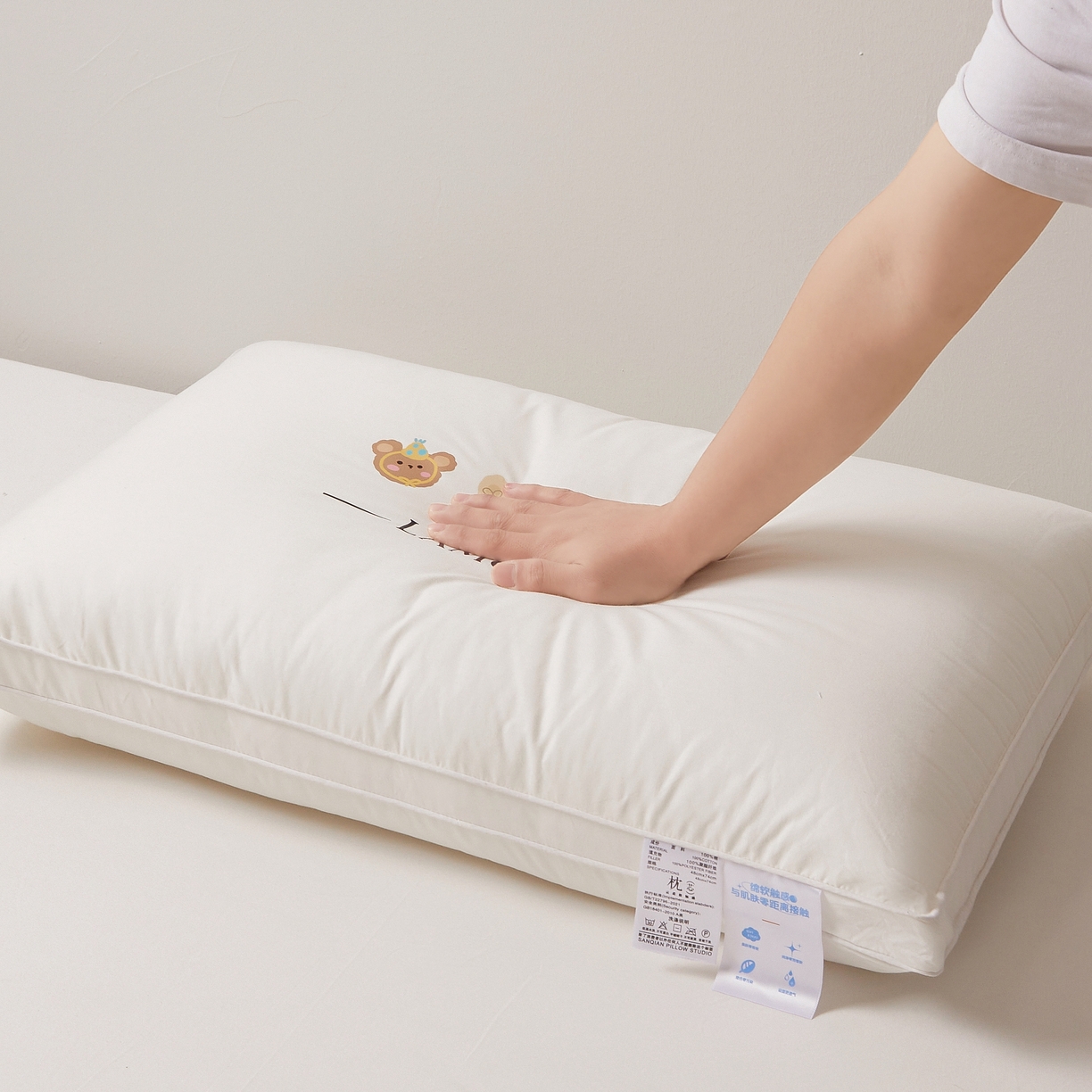 91家纺网 家纺一手货源 找家纺 （总）铺尚美家纺 2025新款全棉纯棉卡通枕头枕芯学生枕芯纯棉烫画枕芯