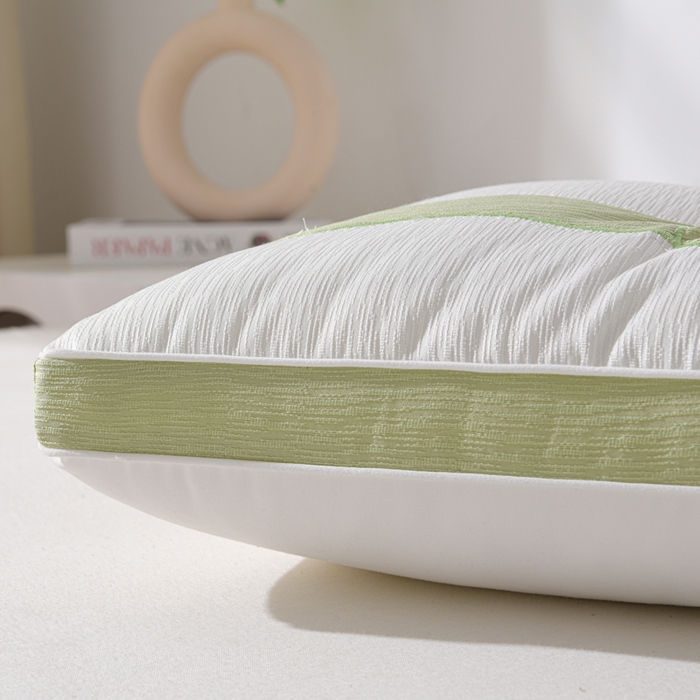 91家纺网 家纺一手货源 找家纺 铺尚美家纺 2025新款趴趴熊猫刺绣枕 枕头枕芯 趴趴熊猫刺绣枕-绿色