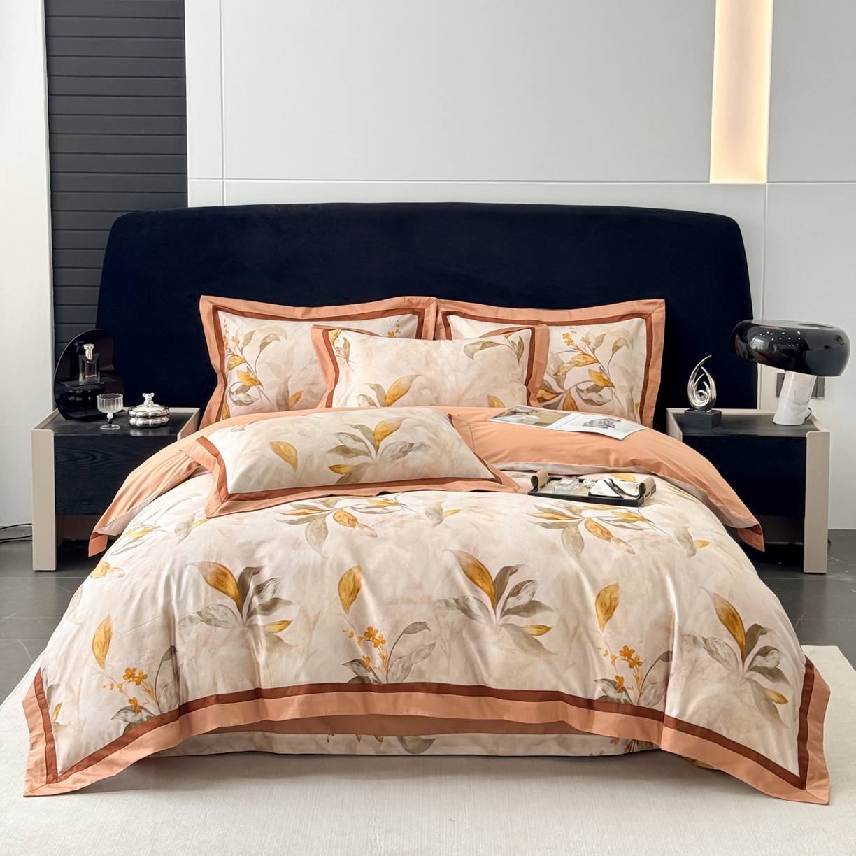 91家纺网 家纺一手货源 找家纺 （总）小欢喜 2025新款50全棉数码印花四件套全棉四件套