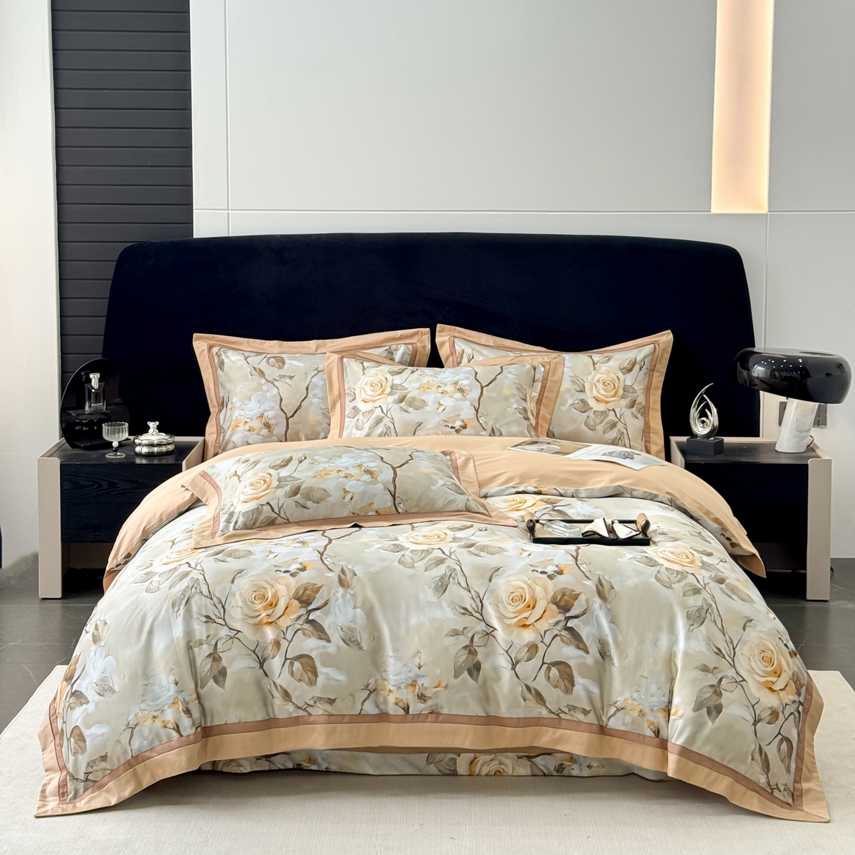 91家纺网 家纺一手货源 找家纺 （总）小欢喜 2025新款50全棉数码印花四件套全棉四件套