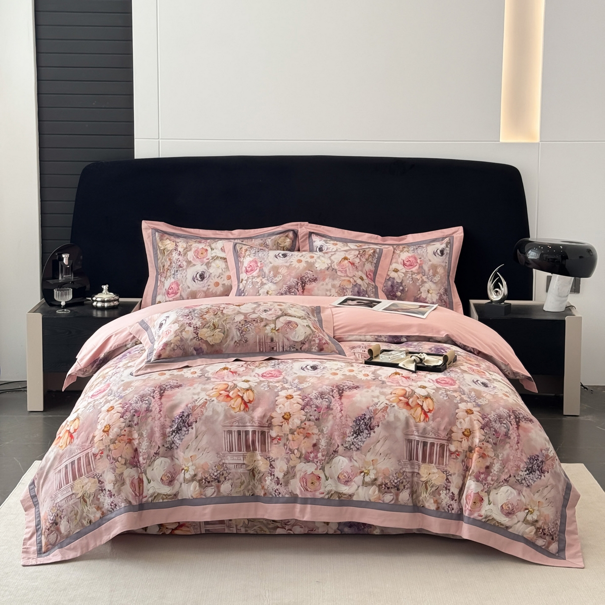 91家纺网 家纺一手货源 找家纺 （总）小欢喜 2025新款50全棉数码印花四件套全棉四件套