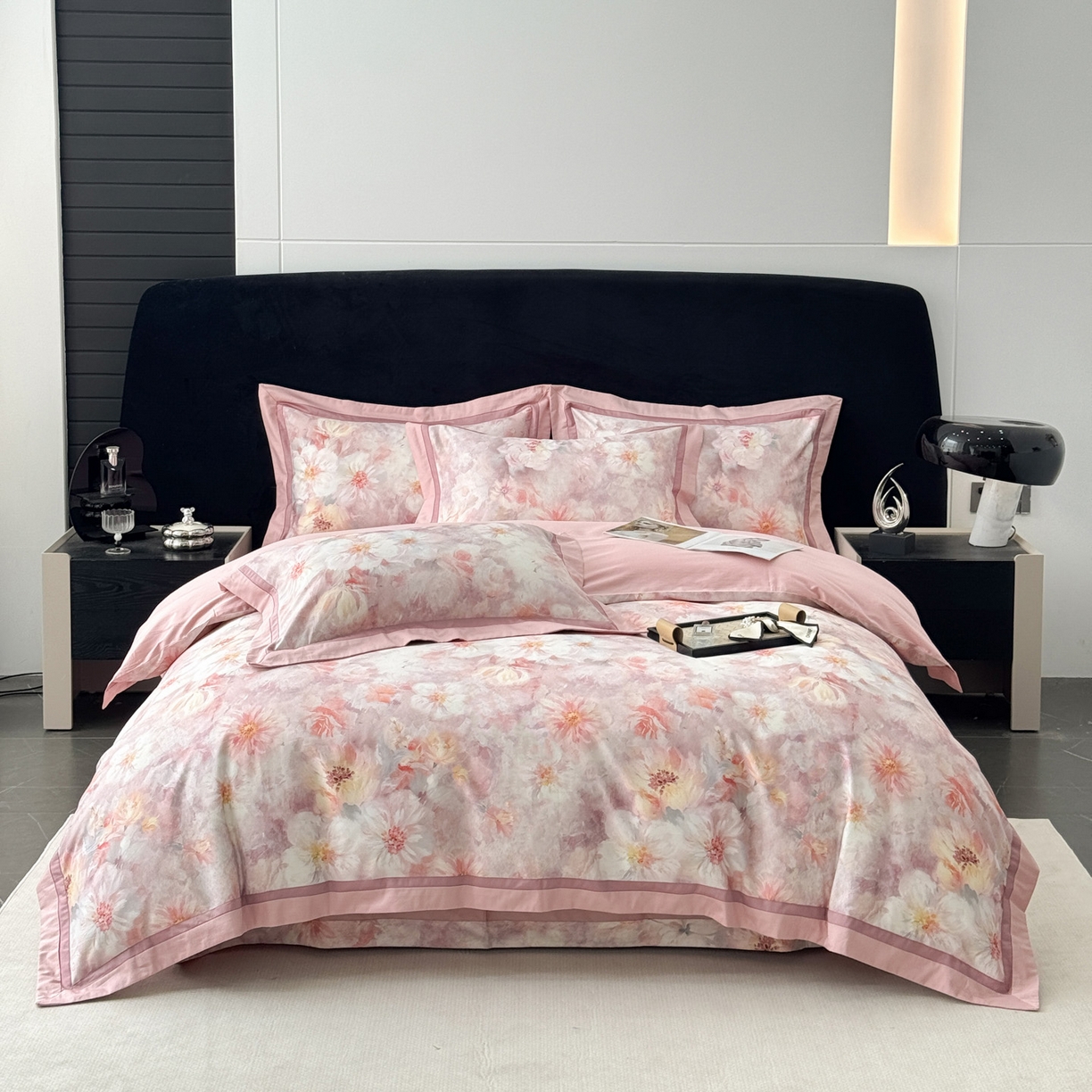 91家纺网 家纺一手货源 找家纺 （总）小欢喜 2025新款50全棉数码印花四件套全棉四件套