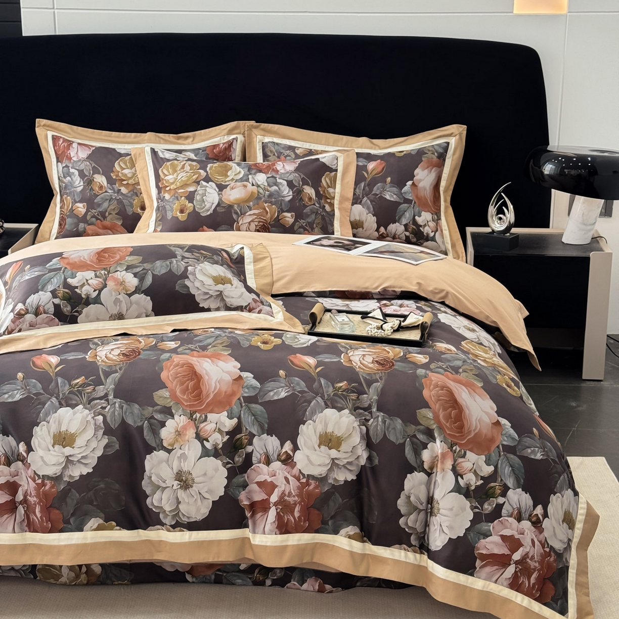 91家纺网 家纺一手货源 找家纺 （总）小欢喜 2025新款50全棉数码印花四件套全棉四件套