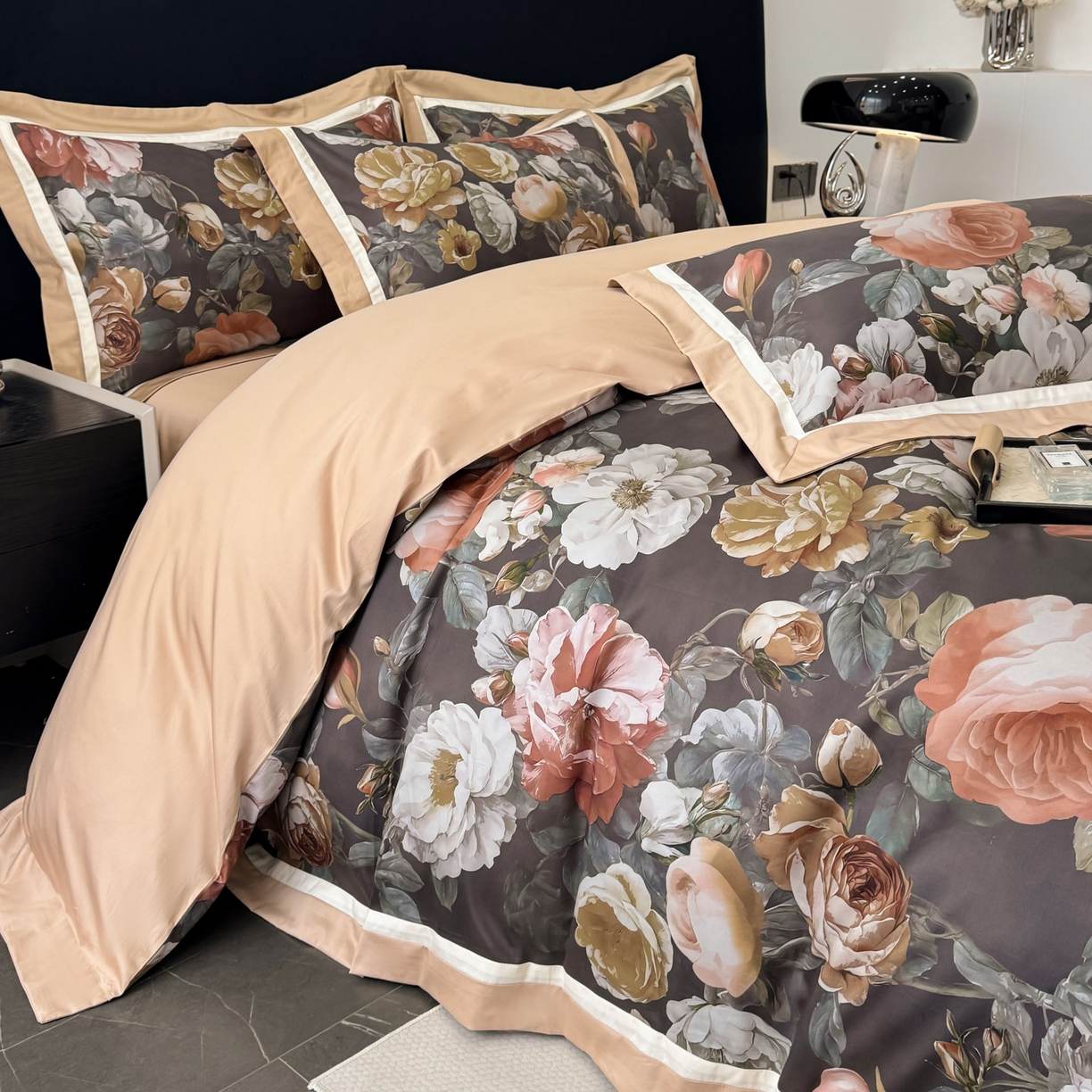 91家纺网 家纺一手货源 找家纺 （总）小欢喜 2025新款50全棉数码印花四件套全棉四件套