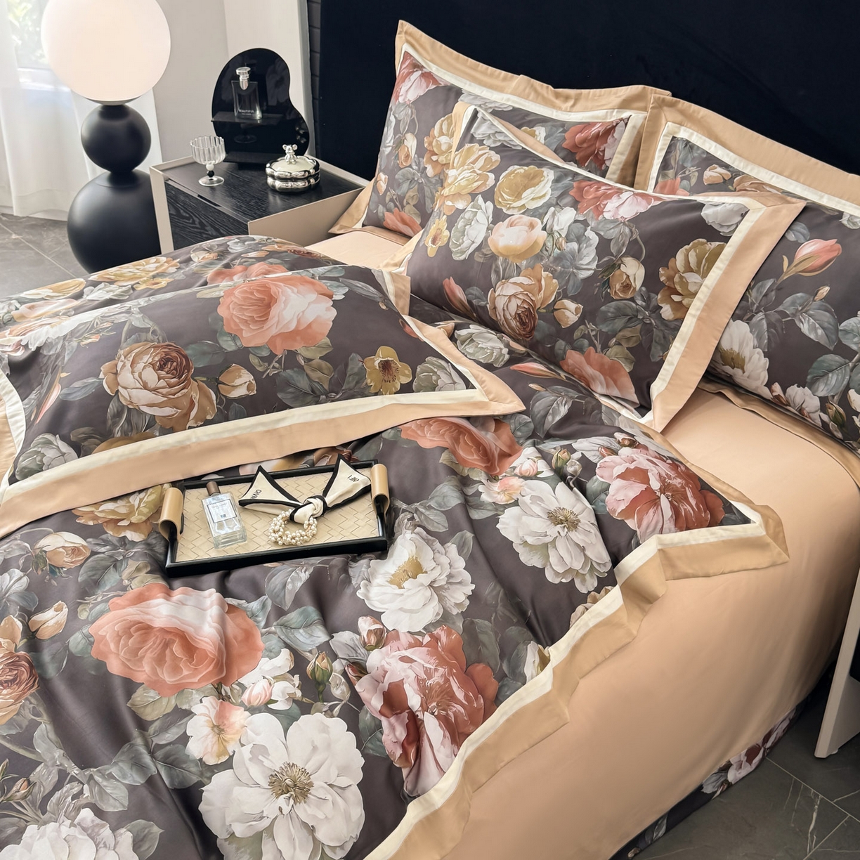 91家纺网 家纺一手货源 找家纺 （总）小欢喜 2025新款50全棉数码印花四件套全棉四件套