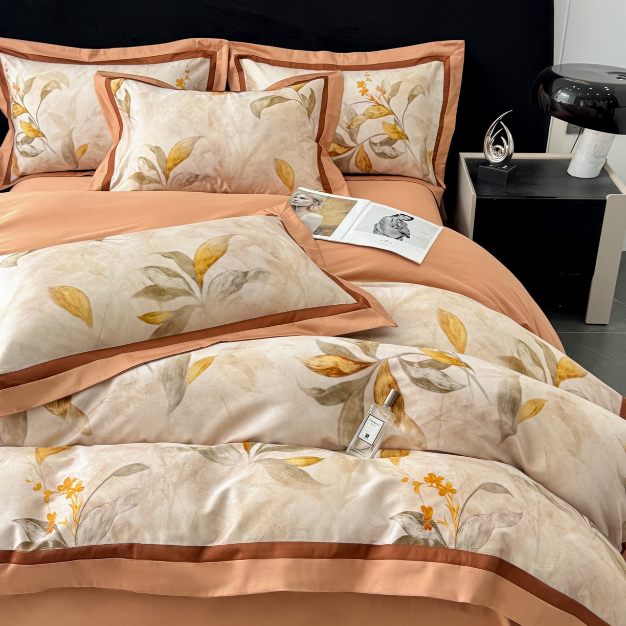 91家纺网 家纺一手货源 找家纺 小欢喜 2025新款50全棉数码印花四件套全棉四件套 芳华