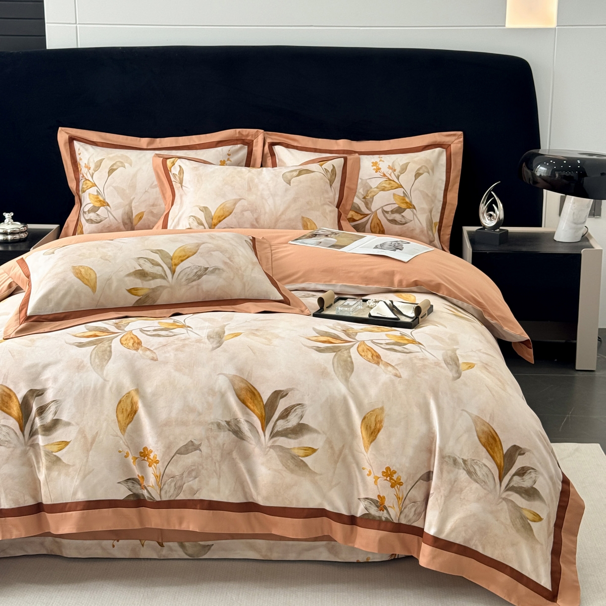 91家纺网 家纺一手货源 找家纺 小欢喜 2025新款50全棉数码印花四件套全棉四件套 芳华