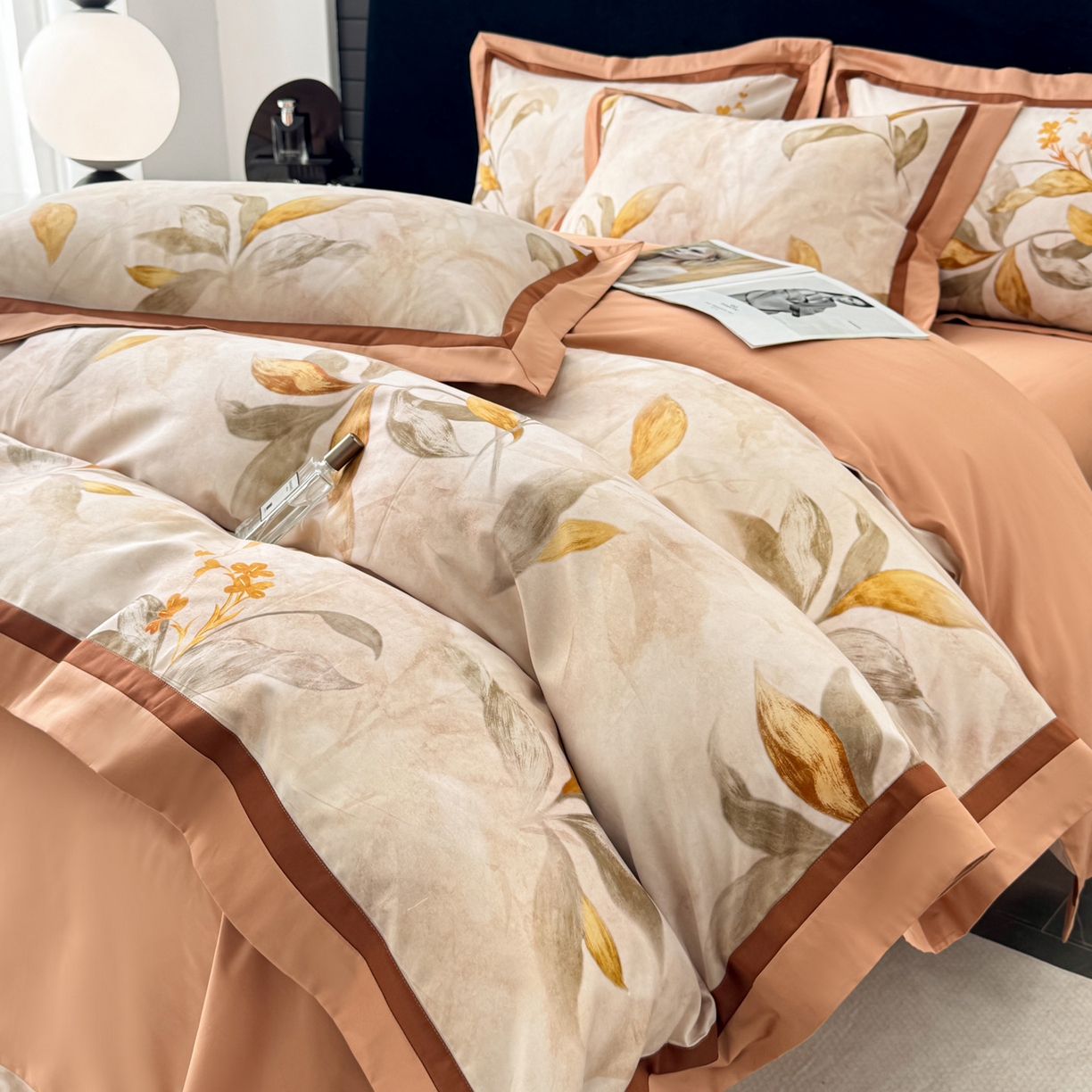 91家纺网 家纺一手货源 找家纺 小欢喜 2025新款50全棉数码印花四件套全棉四件套 芳华