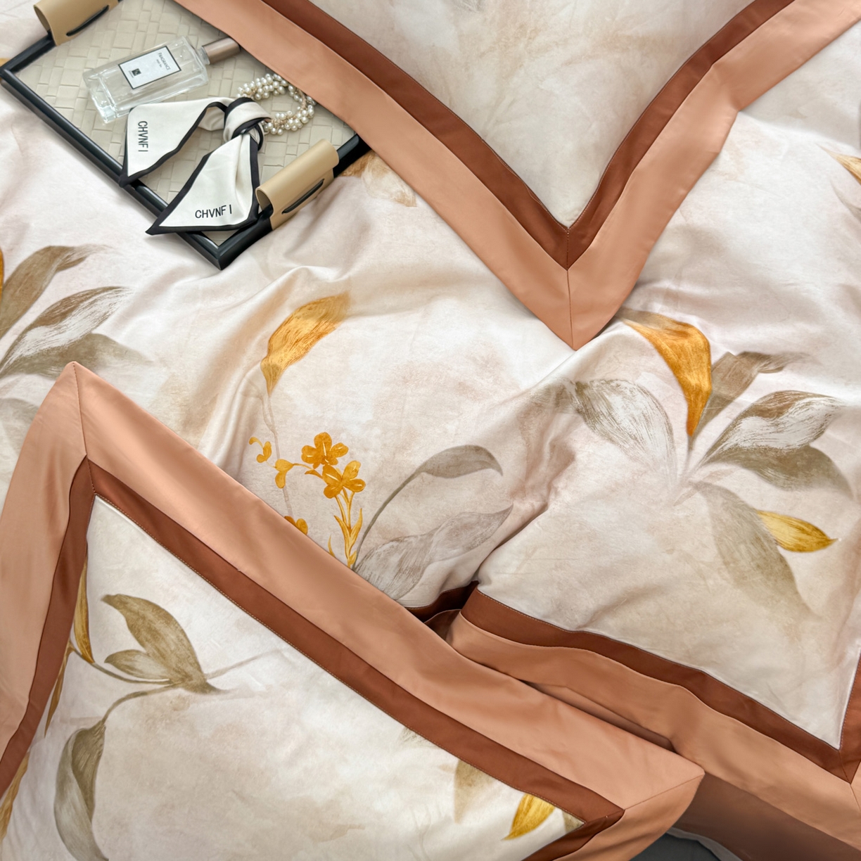 91家纺网 家纺一手货源 找家纺 小欢喜 2025新款50全棉数码印花四件套全棉四件套 芳华