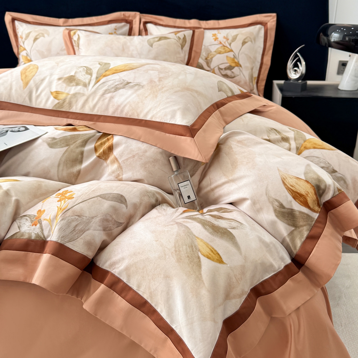 91家纺网 家纺一手货源 找家纺 小欢喜 2025新款50全棉数码印花四件套全棉四件套 芳华