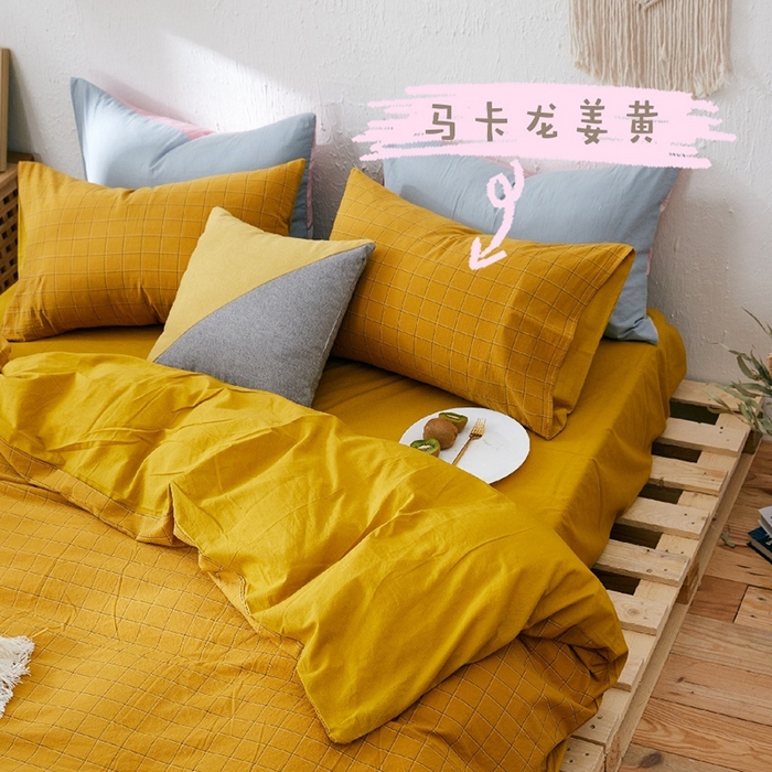 91家纺网 家纺一手货源 找家纺 （总）贝尔 2025新款全棉纯棉水洗棉枕套