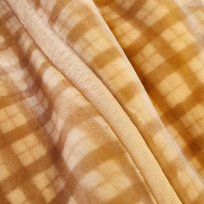 91家纺网 家纺一手货源 找家纺 静宝乳胶 2025新款双层加厚拉舍尔毛毯4-12斤CC-652 山茶花开-驼