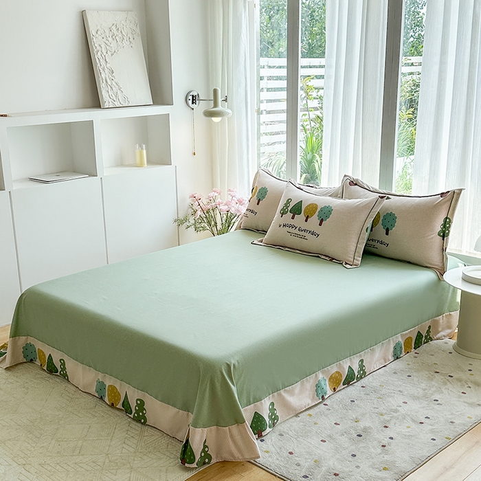 91家纺网 家纺一手货源 找家纺 眷恋家纺 2025秋冬新款全棉纯棉喷气加厚磨毛纯棉四件套快乐指南-驼