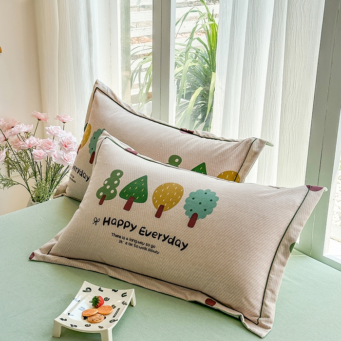 91家纺网 家纺一手货源 找家纺 眷恋家纺 2025秋冬新款全棉纯棉喷气加厚磨毛纯棉四件套快乐指南-驼