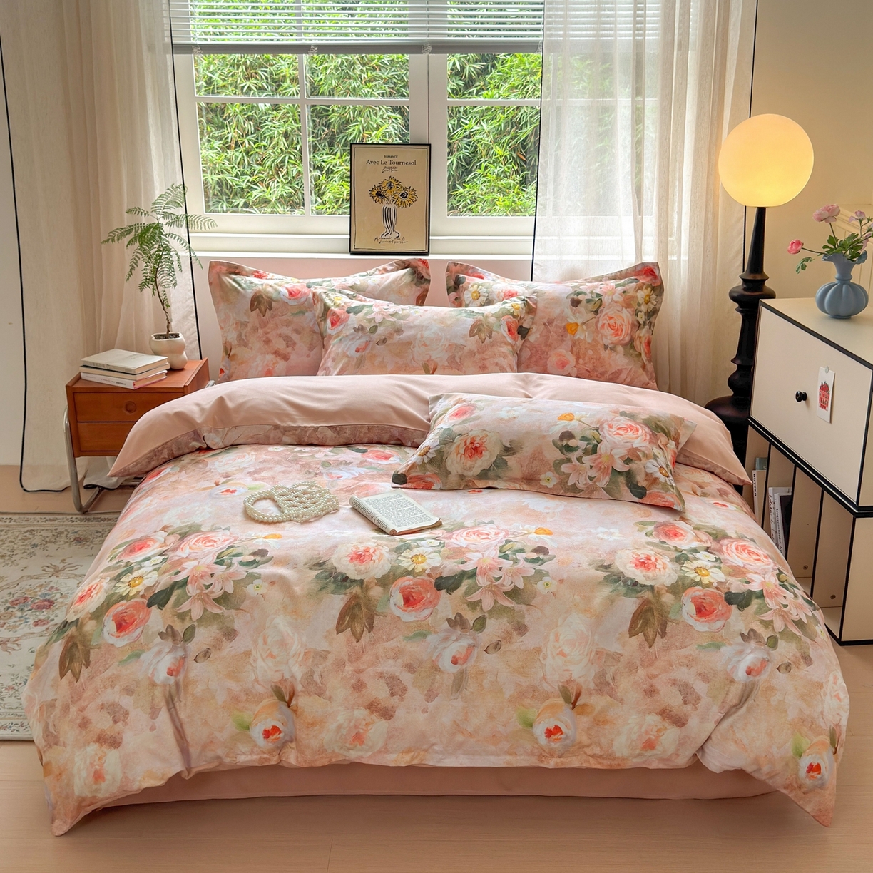 91家纺网 家纺一手货源 找家纺 （总）典雅家纺 2025新款A类140克秋冬加厚磨毛数码印花四件套磨毛四件套