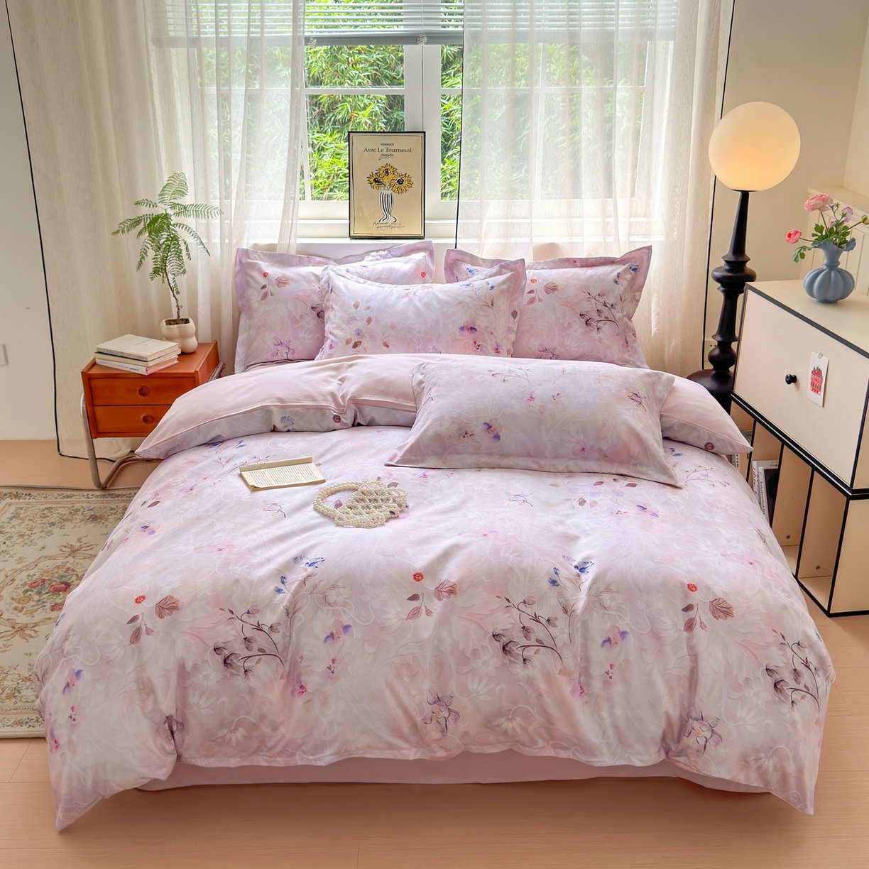 91家纺网 家纺一手货源 找家纺 （总）典雅家纺 2025新款A类140克秋冬加厚磨毛数码印花四件套磨毛四件套