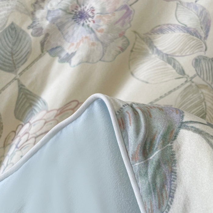 91家纺网 家纺一手货源 找家纺 小禹仔家纺  2025新款亲肤柔软大豆被数码印花针织棉大豆被冬被子被芯春秋被 光环象牙黄