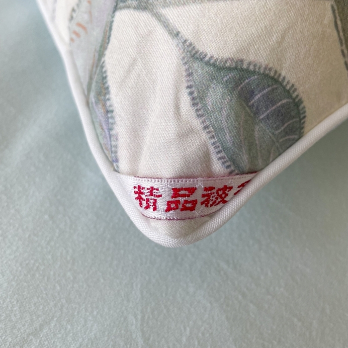 91家纺网 家纺一手货源 找家纺 小禹仔家纺  2025新款亲肤柔软大豆被数码印花针织棉大豆被冬被子被芯春秋被 光环象牙黄