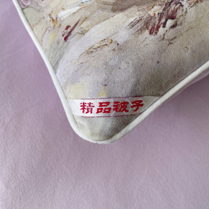 91家纺网 家纺一手货源 找家纺 小禹仔家纺  2025新款亲肤柔软大豆被数码印花针织棉大豆被冬被子被芯春秋被 恋薇时节粉